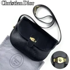 【美品】ディオール ショルダーバッグ トロッター ゴールド金具 ハニカム レザー