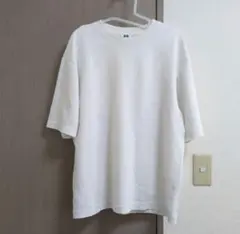UNIQLO エアリズムコットンオーバーサイズTシャツ ホワイト L