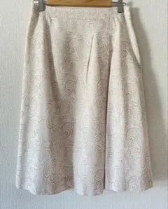 Used美品　PaulStuart タックフレアスカート三陽商会