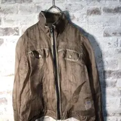 【ヴィンテージ】透け感 フルジップ デザイナーズジャケット古着used BS17