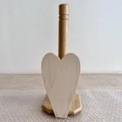 トールペイント キッチンペーパーホルダー　木製　素材　白木