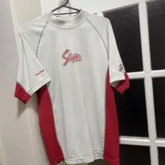 Slugger 半袖ウェア Lサイズ ホワイト/レッド