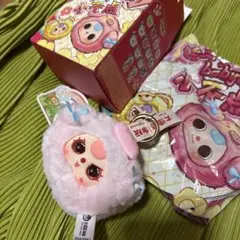 baby threeミニアニマルヘッドキーホルダーブタキラ目ちゃん