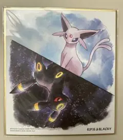 ポケモン色紙ART2　エーフィ&ブラッキー