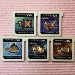 ニンテンドー3DSソフト　モンスターハンター5点セット