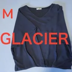 グラシア　GLACIER M ネイビー　 ルーズフィットシャツ　プルオーバー