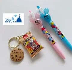 【新品未使用】東京ディズニーランドお土産 / バルーンボールペン、キーホルダー