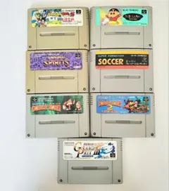 スーパーファミコンソフト 7本 サムライスピリッツか 動作確認済み 接点清掃済み