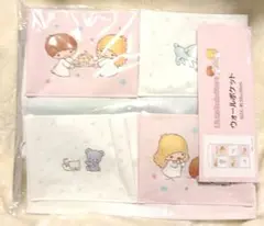 リトルツインスターズ　ウォールポケットキキララ　レトロ　ピンク　グラデーション