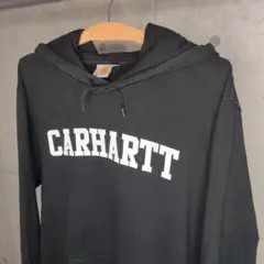 カーハート 定番 ロゴ プリント パーカー Carhartt 美品 デトロイト