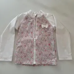 女の子　ラッシュガード　花柄　ピンク