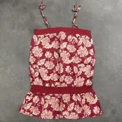 Gap ギャップ ハイビスカス柄 キャミソール ピンク