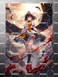 東方プロジェクト　射命丸文　Z01　写真　イラスト　ブロマイド　2L判