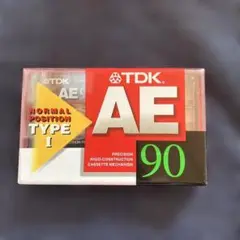 TDK AE 90 カセットテープ TYPE I 90分