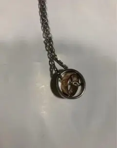新品 ダブル リングネックレス ユニセックス
