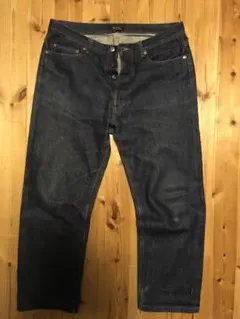 A.P.C.アーペーセーデニム　サイズ35 日本製　インディゴ濃紺　赤耳