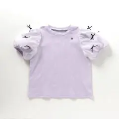 apres les cours シアースリーブリボンTシャツ 110