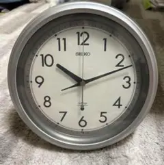 SEIKO アナログ時計 シルバー 直径約30cm