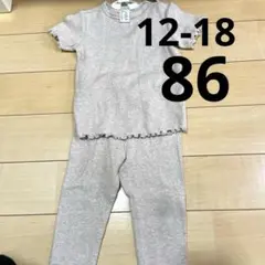 H&M ADORABLE ベージュセット 12-18M セットアップ