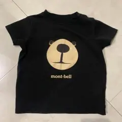 mont-bell モンベル　熊　黒　ブラック　Tシャツ　80cm