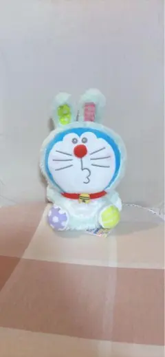 ドラえもん ぬいぐるみ 50周年記念　うさ耳ぽってりお手玉ぬいぐるみ