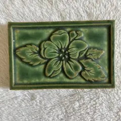 ハイビスカス　タイル置物