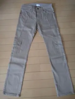 ビブジョー　VIBGYOR　メンズ　パンツ　ベージュ　デニム　サイズS
