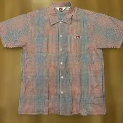 BENDAVIS ベンデイビス　半袖シャツ チェック　90's L未使用 タグ付