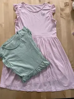 未使用 H&M 134-140 8-10y ワンピース 2枚セット