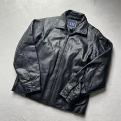 GAP 革ジャン レザージャケット 90s オールドギャップ OLD ブラック