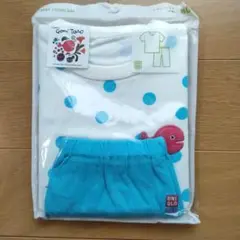新品未開封 ユニクロ 半袖ドライパジャマ きんぎょがにげた 水色 80