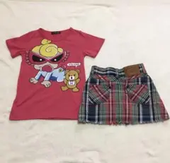 ヒスミニ 120 Tシャツスカートセット