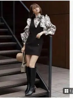 未使用　SNIDEL ブラック キャミワンピース　スナイデル　ワンピース