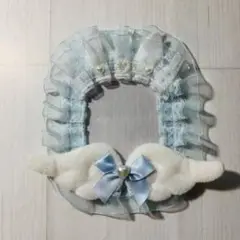水色の羽根とリボンのトレカケース トレカケースデコ