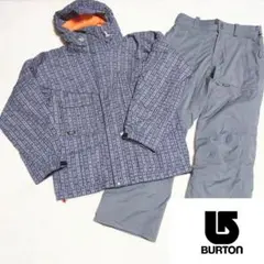 美品 BURTON スノーボードウェア セットアップ 灰