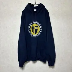 GIRDAN プリント パーカー NAVY ヴィンテージ