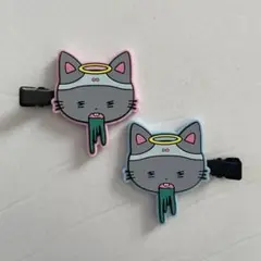 ニャンオェちゃん　ヘアクリップ　あのちゃん