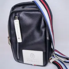 カステルバジャック ボディバッグ ローレン トリコロール ワンショルダー 黒