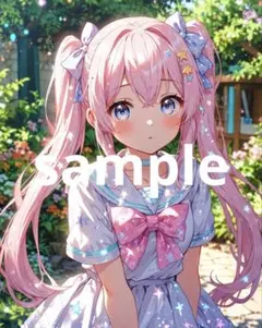 A4サイズ　ポスター　AIイラスト　美麗　アニメ　アニメイラスト　No.232