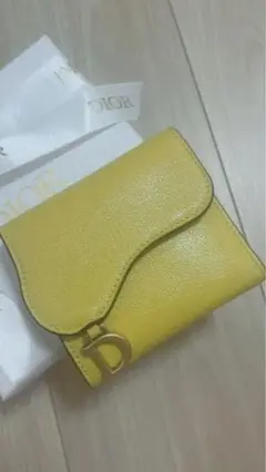 未使用に近い Dior SADDLE ロータスウォレット 日本限定色