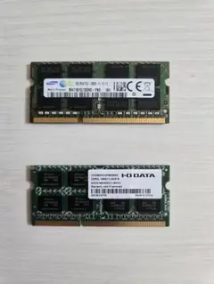 DDR3 8GB メモリ 2枚セット ノートPCメモリ増設・交換用