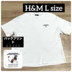 H&M Tシャツ バックプリント　 Lサイズ　メンズ