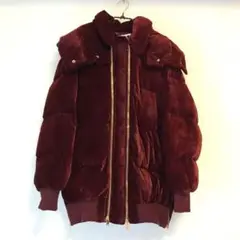 Stella McCartney ベルベット パデッドジャケット ダウンコート