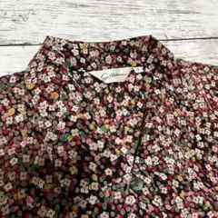 St.Patara 花柄 半袖ブラウス9 和風 レトロ 古着女子 ヴィンテージ