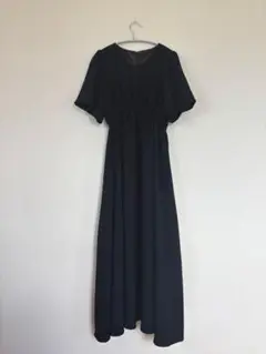 Moare ロングワンピース　半袖　ブラック