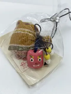 沖縄　シーサー&マースお守りストラップ（塩のお守り）