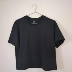 【美品】UNIQLO　ユニクロ　ドライEXクロップドT（コットンライク・半袖）M