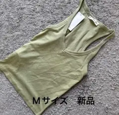 MMG MANGO ストレッチタンクライトグリーンM新品