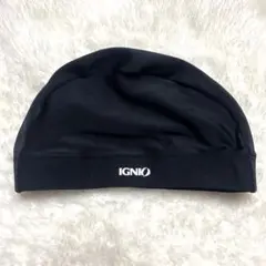 IGNIO 水泳帽子 水泳キャップ ブラック