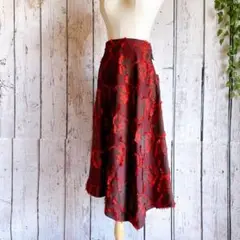 【GRACE CONTINENTAL】イレヘム リボンモチーフ ロングスカート